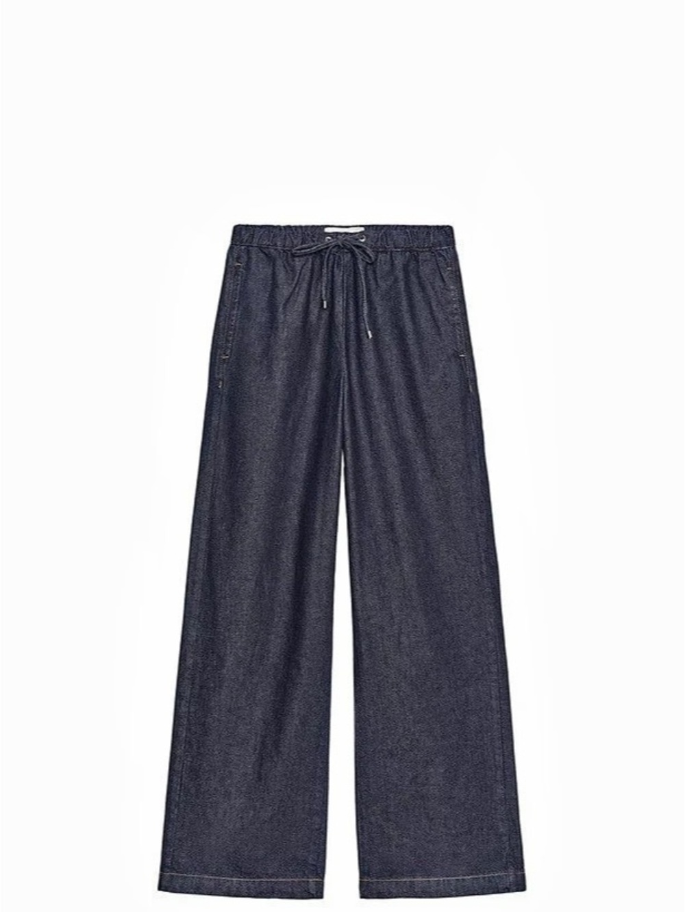Zara High-Waist Wide-Leg Jeans in Black